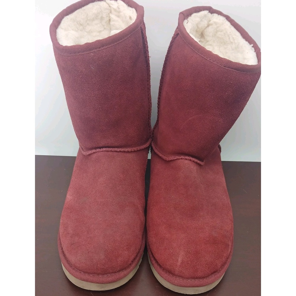 Koolaburra By UGG Women's Koola Mini II Boots Suede Wine burgundy Color Size 8